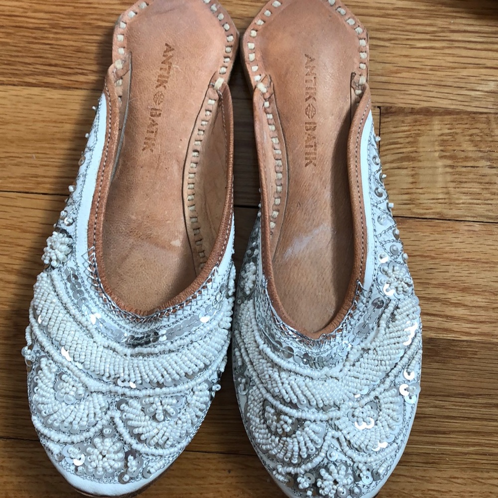 Beaded flats